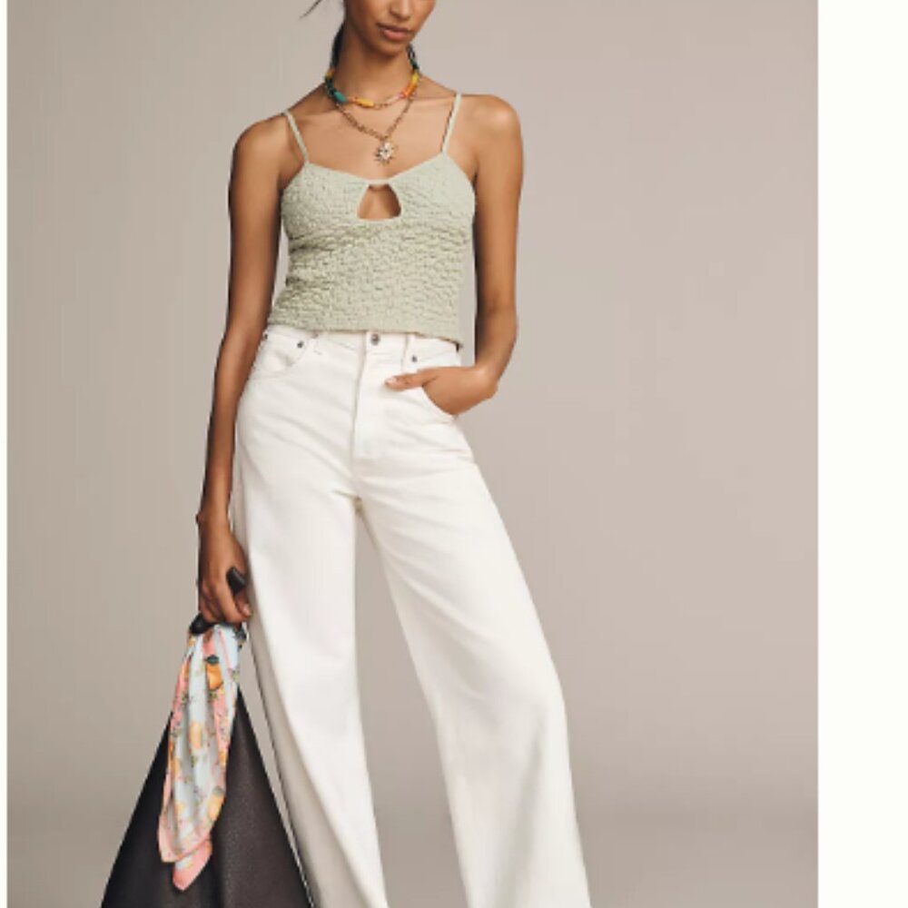 By Anthropologie Popcorn Cut-Out Cami XXS NWT - Picture 5 of 6